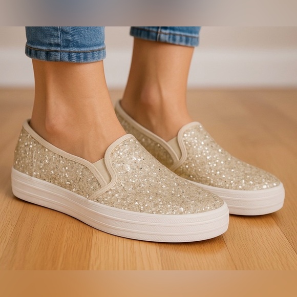 kate spade Shoes - Kate Spade Glitter Keds Flats 7.5